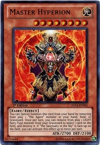 YuGiOh Master Hyperion (V.1) SDLS-EN001 Ultra Rare Englisch Played 1st