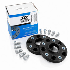 40mm 2x20mm SCC Spurverbreiterung Schwarz für Renault Lk 114,3/5 NLB 66,1