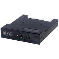 U100 3.5-Inch USB Floppy Drive Emulator - 1.44MB Black Portable Storage Solution