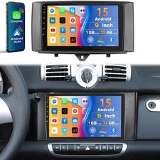 Apple Carplay autoradio per Smart Fortwo 451 2011-2015 32 GB Android15 GPS NAV BT