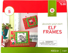 Decorate Your Own Elf Frames Party Activities Foam Kit Makes 5 Ages 6 NEW