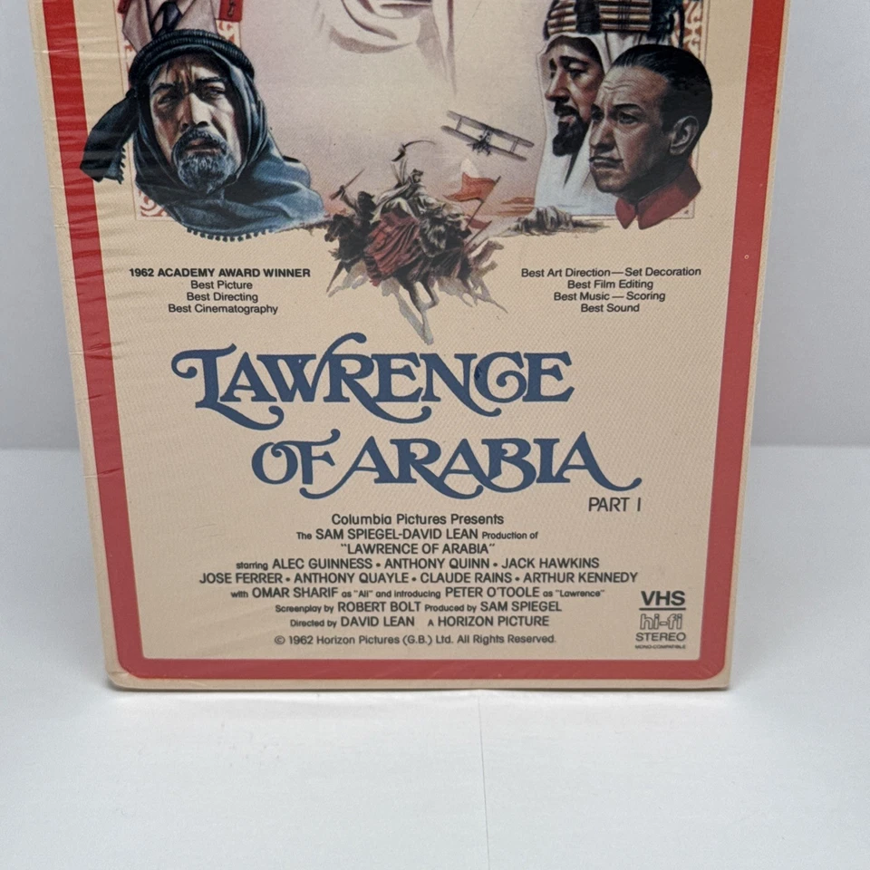 Lawrence of Arabia 1985 VHS Release of the 1962 Film New Sealed Near Mint - Image 3 of 4
