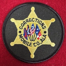 MOBILE COUNTY ALABAMA round small DOC CORRECTIONS sheriff police PATCH