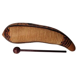 Unique Peruvian Guiro w/ Scraper Percussion Musical Instrument 10 1/2" Sun Deer