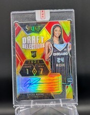 2024 WNBA Select Draft Selections Red Prizm Angel Reese Auto RC 64/99 , #DSS-AR