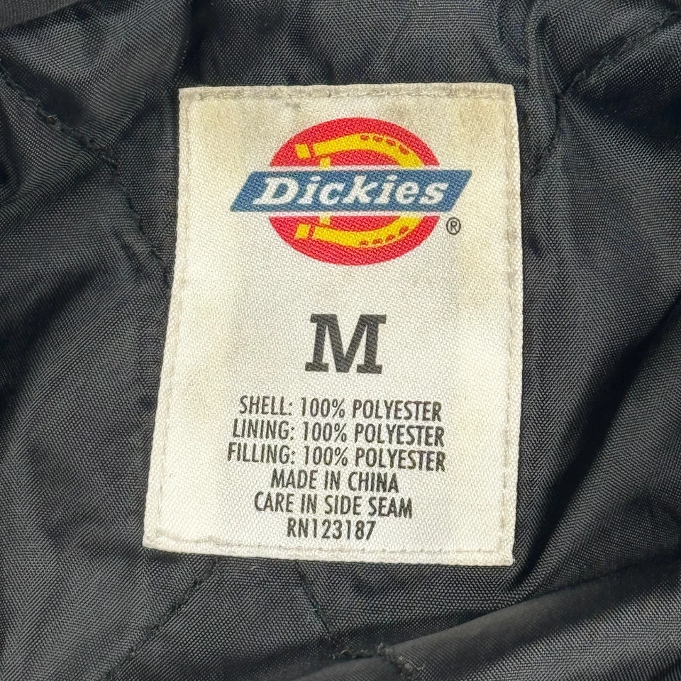 Dickies Jacket Mens Medium Blue Black Full Zip Fleece Coat Workwear Outdoor - Image 3 of 4