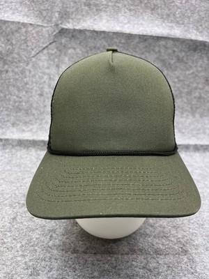 Dri Duck Hat Cap Snap Back Adult One Size Green Cotton Blend Rope Trucker NEW