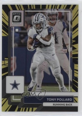 2022 Panini Donruss Optic Electricity Prizm 47/65 Tony Pollard #53 p8v