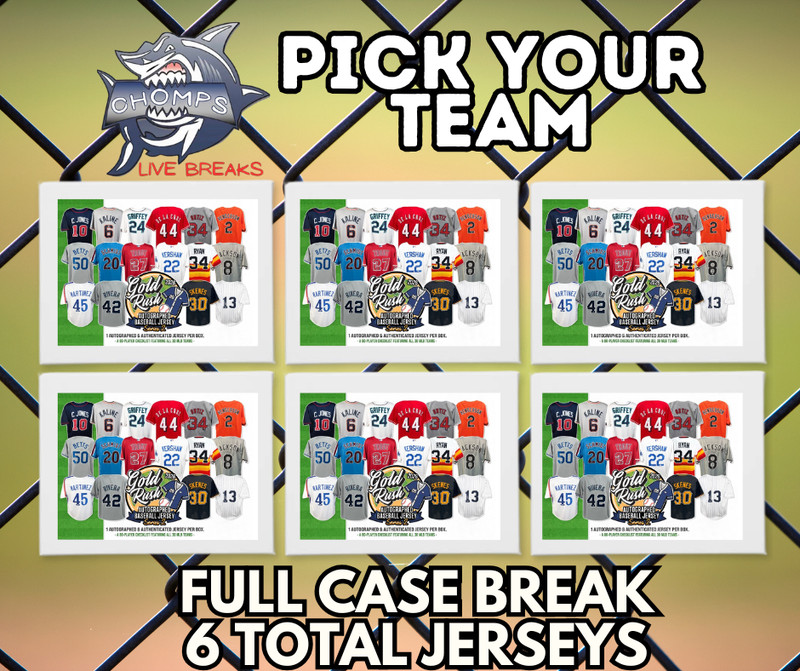 CLEVELAND GUARDIANS 2026 Gold Rush Series 2 MLB Full Case Jersey Break #6