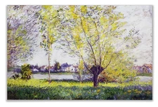 Willows 1880 by Claude Monet Canvas Print Stretched Framed Ready to Hang 12x18