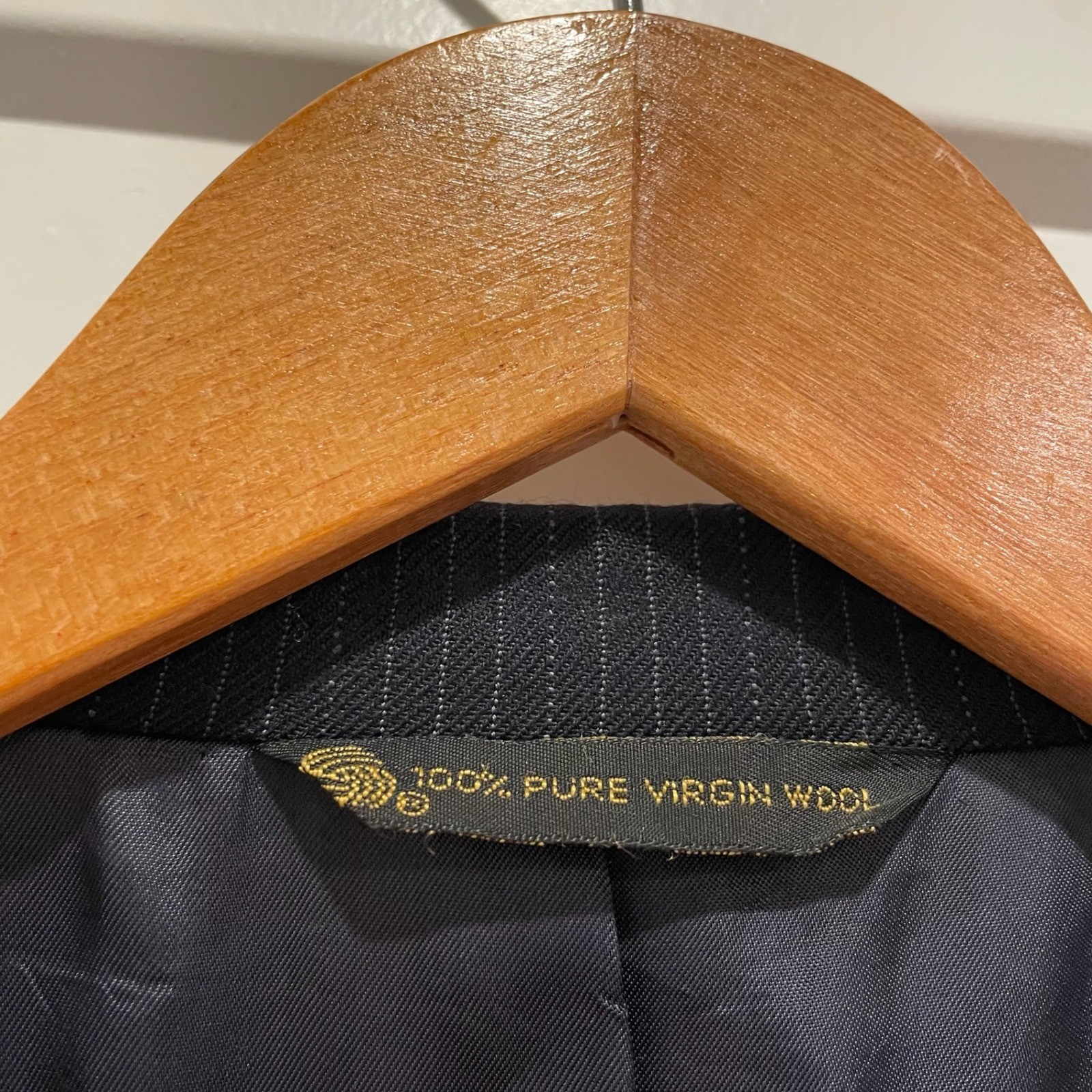 Christian Dior Monsieur Navy Pinstripe Pure Virgin Wool Blazer Sport Coat 36R thumbnail 7