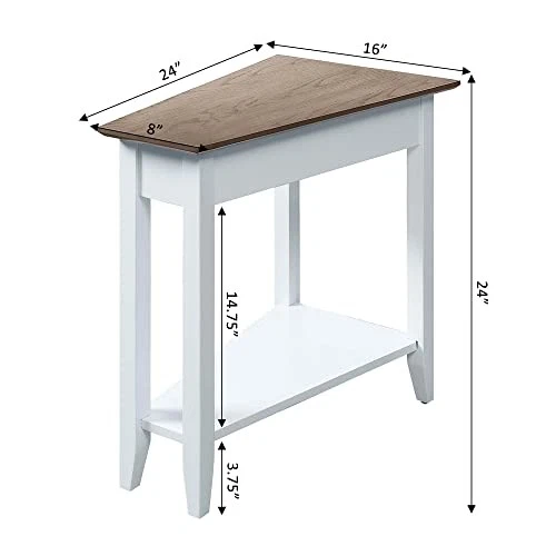 Convenience Concepts American Heritage Wedge End Table 24In - Image 3 of 3