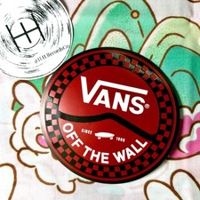 Vans Off The Wall Official Sticker Red Checker Skateboard Decal 3" Skate Shoes