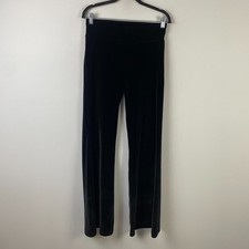 Betabrand Classic Velvet Boot Cut Yoga Pants Size Small Solid Black