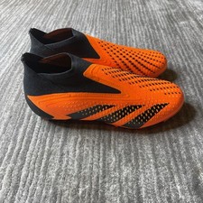 Adidas Predator Accuracy FG Mens 8 Womens 9 Orange Black Soccer Cleats GW4560