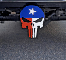 New Texas Flag Skull Bones Cover Plug Cap Tow Hitch Trailer Ford Dodge Ram Chevy New Texas Flag Skull Bones Cover Plug Cap Tow Hitch Trailer Ford Dodge Ram Chevy