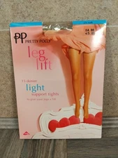 Pretty Polly Leg Lift Light Support Tights 15 Denier Nude Size S/M 