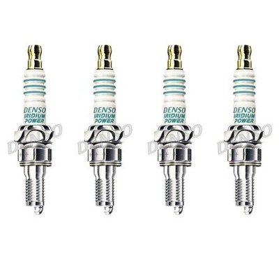 4x DENSO IRIDIUM POWER ZÜNDKERZEN IUH27 passend für 4-ZYLINDER DAELIM ROADWIN