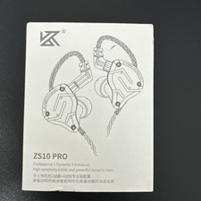 KZ ZS10 Pro In-Ear Monitors 4BA 1DD Hybrid HiFi Earphones Headphones GOLD/SILVER
