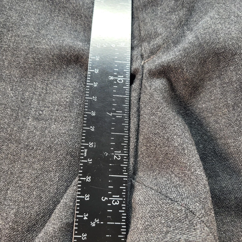 Vintage A Jaymar Slack Calças de Lã Cinza Anos 80 Anos 70 Talon Zíper 36x27 Bainha de 3 Polegadas - Imagem 4 de 4