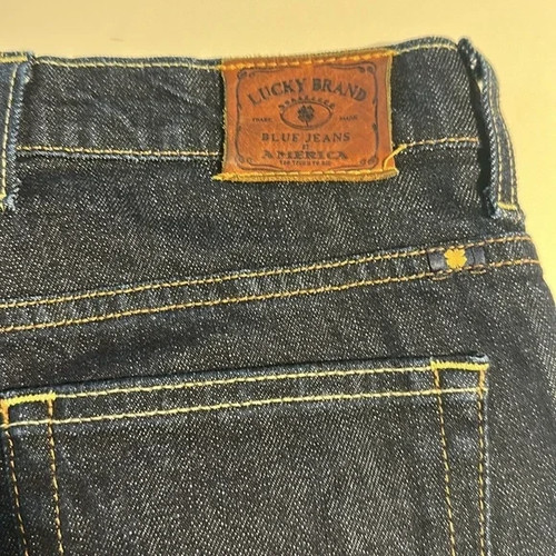 Lucky Brand Women Easy Rider Bootcut Jeans w/ Raw Hem - Dark Wash, Size 4 / 27 - Picture 5 of 8