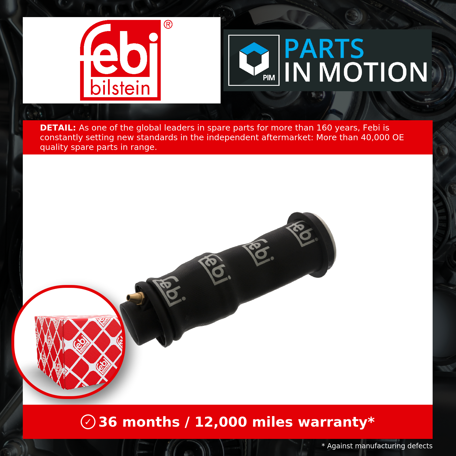 Air Spring 46392 Febi 1502468 2477273 Genuine Top Quality Guaranteed New