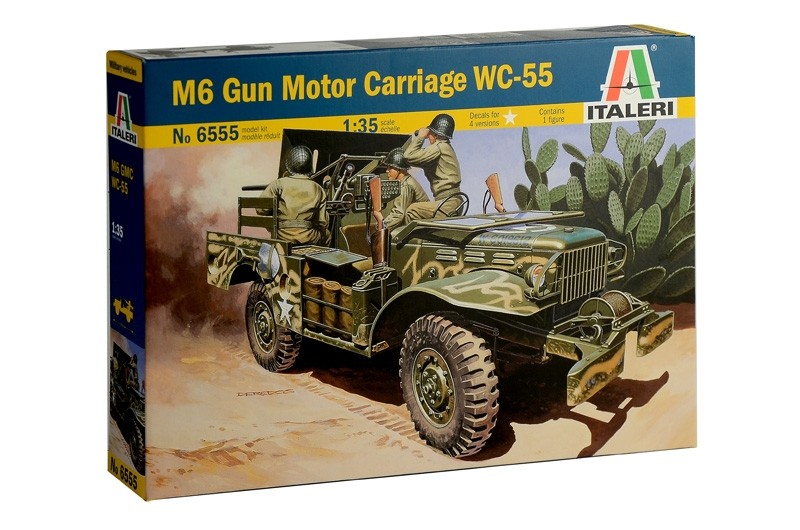 ITALERI 6555 1:35 37mm Gun Motor Carriage M6