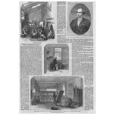 LONDON Reformatory Institution Great Smith Street Westminster - antiker Druck 1854
