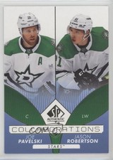 2022-23 SP Authentic Collaborations Blue Joe Pavelski Jason Robertson #C-2 0nr3