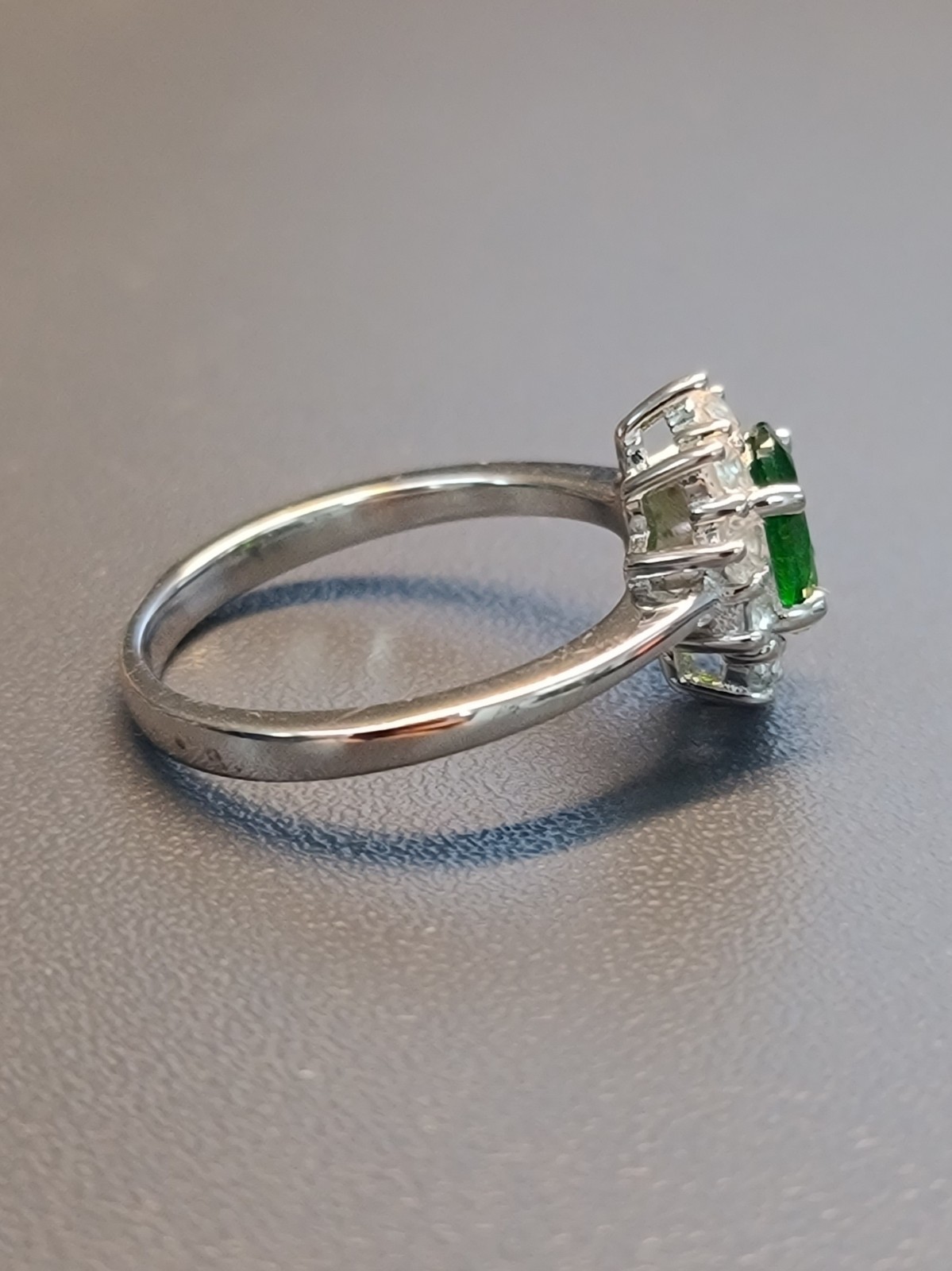 Sterling 925 Solid Silver AAA ICED Green Gemstone… - image 6