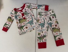 Boys Dinosaur Long Sleeve Pajama Set 2pcs Christmas Sleepwear 6-9 Month