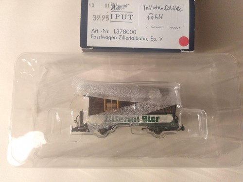 LILIPUT H0e Schmalspur L 378000 2-achs Fasslwagen - Zillertalbahn | Condition: Gebraucht
