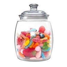 Large Clear 135oz Acrylic Airtight Cookie Candy Jar Kitchen 6.5x9.45 Inch