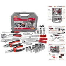 Comprehensive 67Pc Mechanic Tool Set with Toolbox: Perfect for Car Repairs
