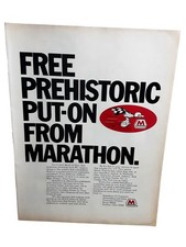 1971 Marathon Oil Thor Decal Vintage Racing Promotion Print Ad