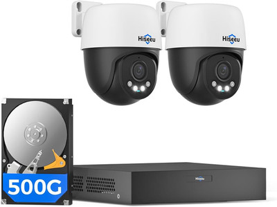 6MP Poe Secuirty Camera System,With 2PCS 5MP Poe Wired Security Cameras Outdoor&