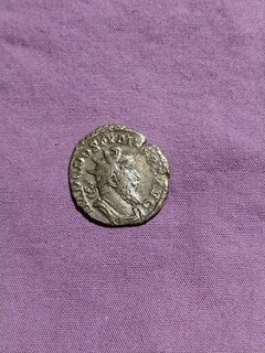 Postumus Base AR Radiate Rv Emperor dated issue RICV 54 Pettancourt Hoard M413