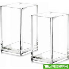 Acrylic Desk Organizer Makeup Brush Holder Multifunctional Storage Stationery US