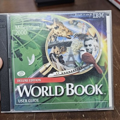 Vtg IBM Millennium 2000 (Deluxe Edition) World Book Users Guide 2 CDS 