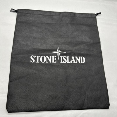 Stone Island weißer Kleiderstaubbeutel 35x40cm Canvas Kordelzug Schutz Markenware