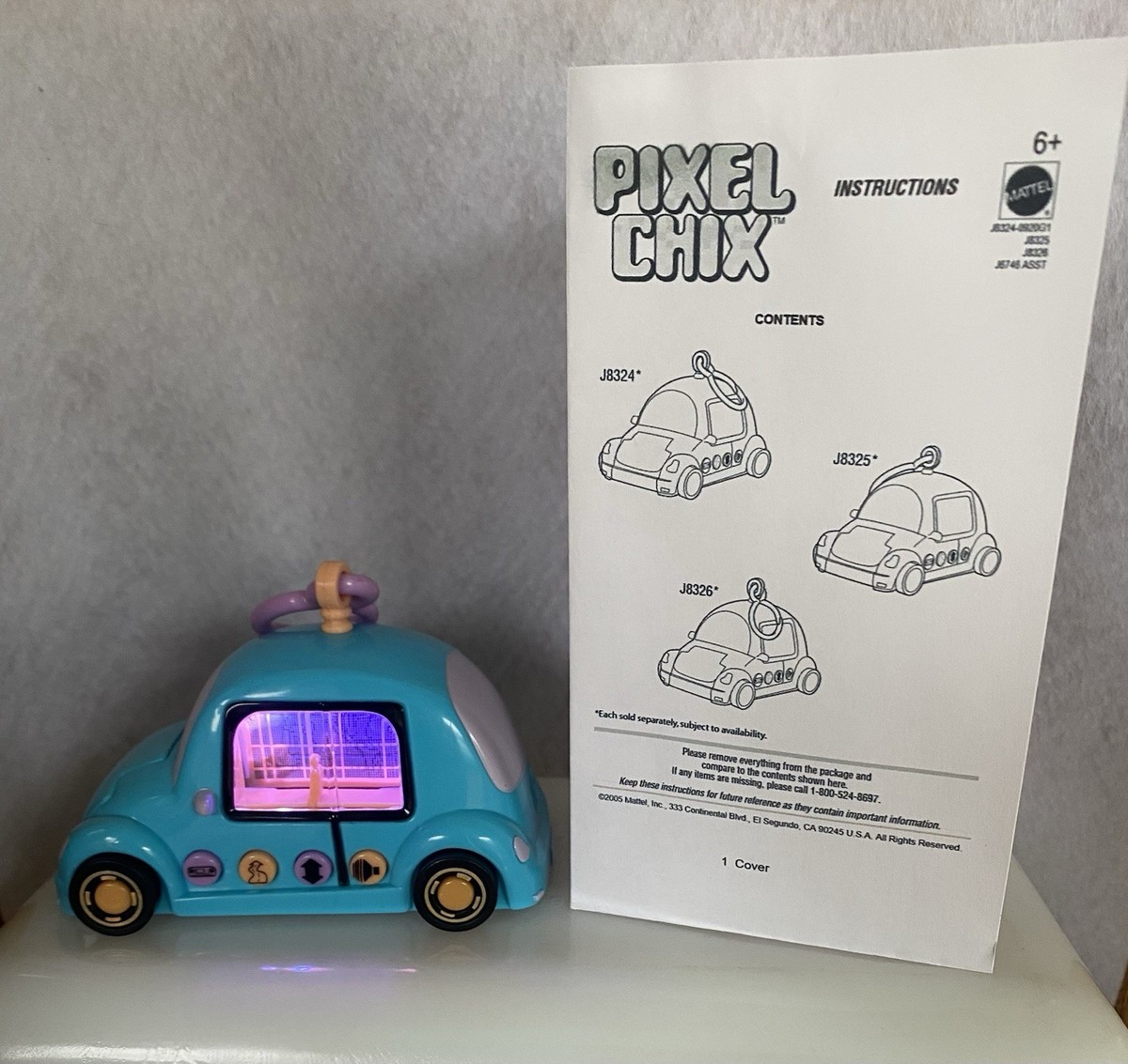 MINT Pixel Chix Road Trippin' Blue Car (J8324),Tested,Working, W