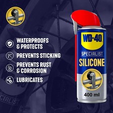 WD-40 Specialist Silicone Spray Lubricant 400ml Can Versatile All-Weather FS. 18.95 per litre