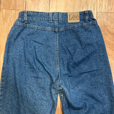 Vintage 90s Lee High Rise Mom Jeans Women  s Tapered Leg Medium Wash  28x29 