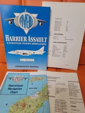 AV-8B Harrier Assault Strategic Flight Simulation Windows IBM Inserts & Manual