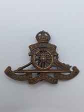 Royal Artillery Cap / Beret Badge, Fine Vintage Condition, Bronzed NCOs, British