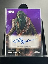2025 Topps Chrome Star Wars GORIAN SHARD Autographed Card  /199