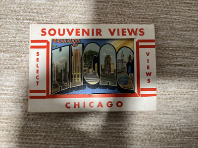 Set of 14 Mini Vintage Chicago Souvenir Views Photos - 1930s?