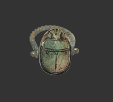 EGYCOM PHAROH ANCIENT EGYPTIAN UNIQUE Ring Scarab Amulet Protection (WE)
