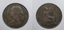 GREAT BRITAIN 1866 Halfpenny Victoria #WC105476