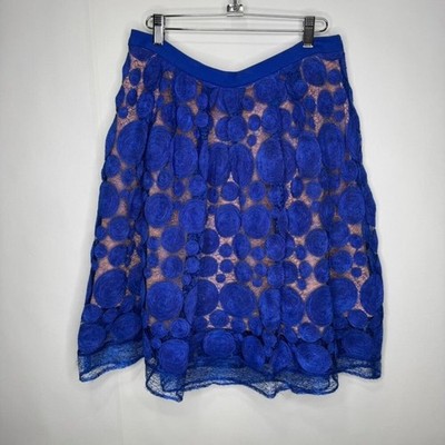 NWT Anthropologie Eva Franco Albastru Circle Lace Skirt - Size 8